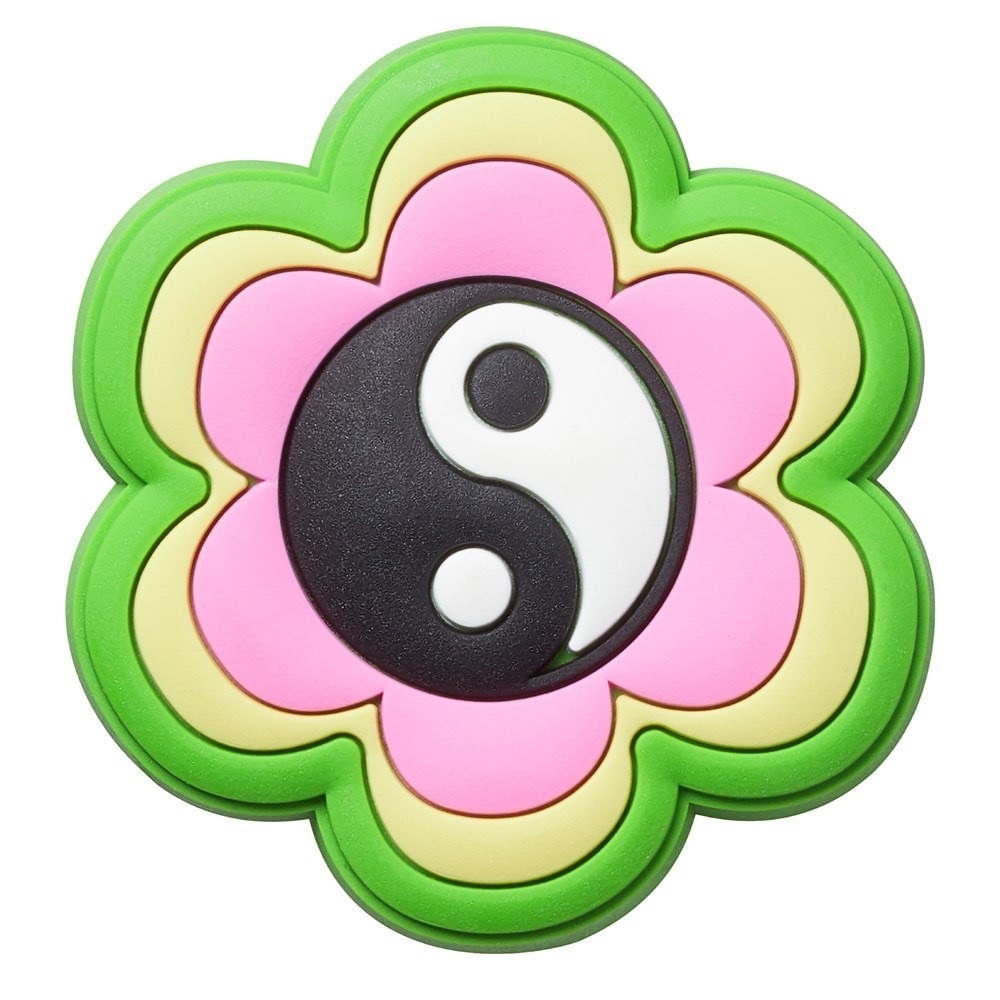 NWOT Crocs Jibbitz Flower Yin Yang Charm